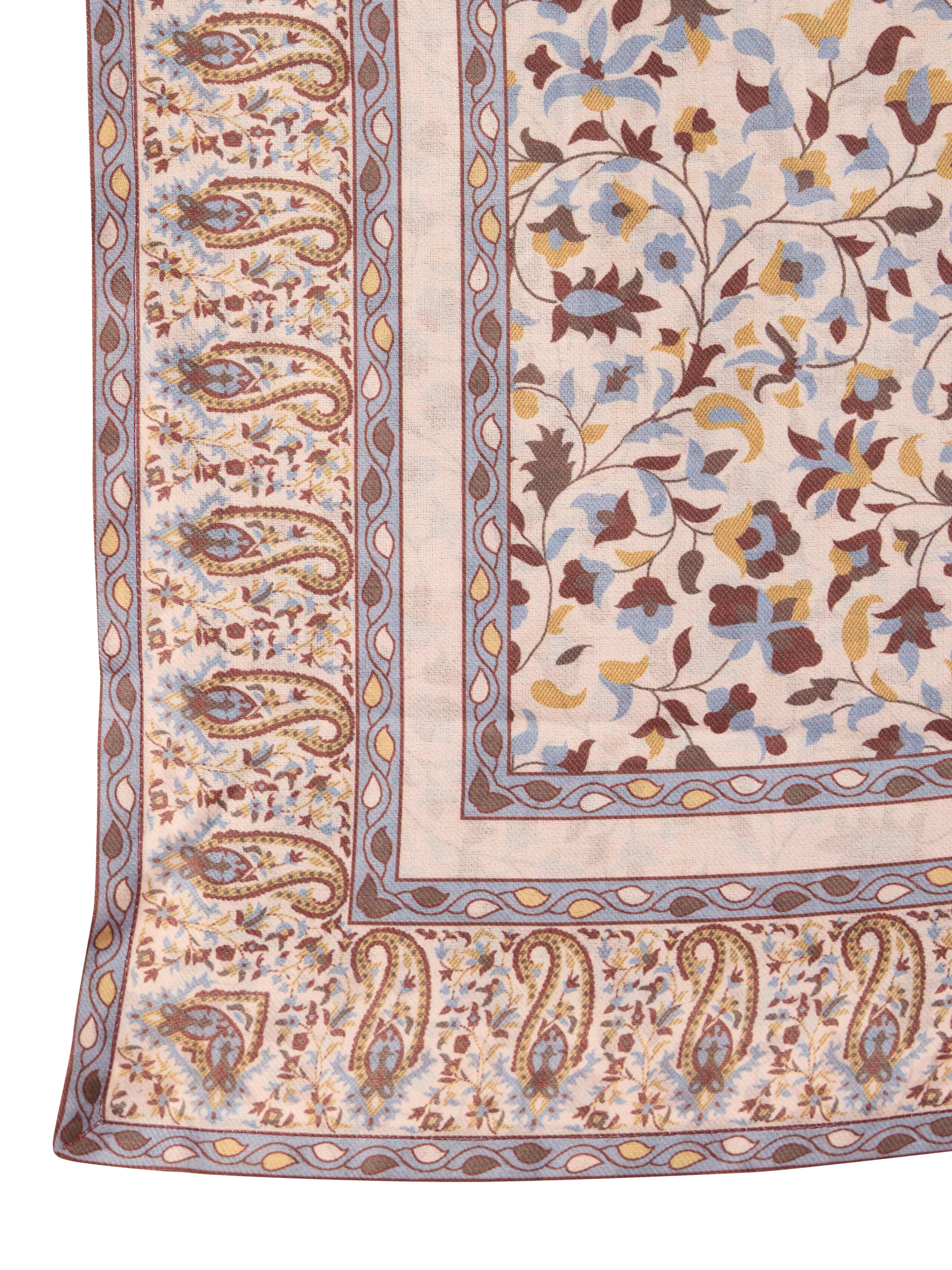 Men's Cream Digital Print Dupatta