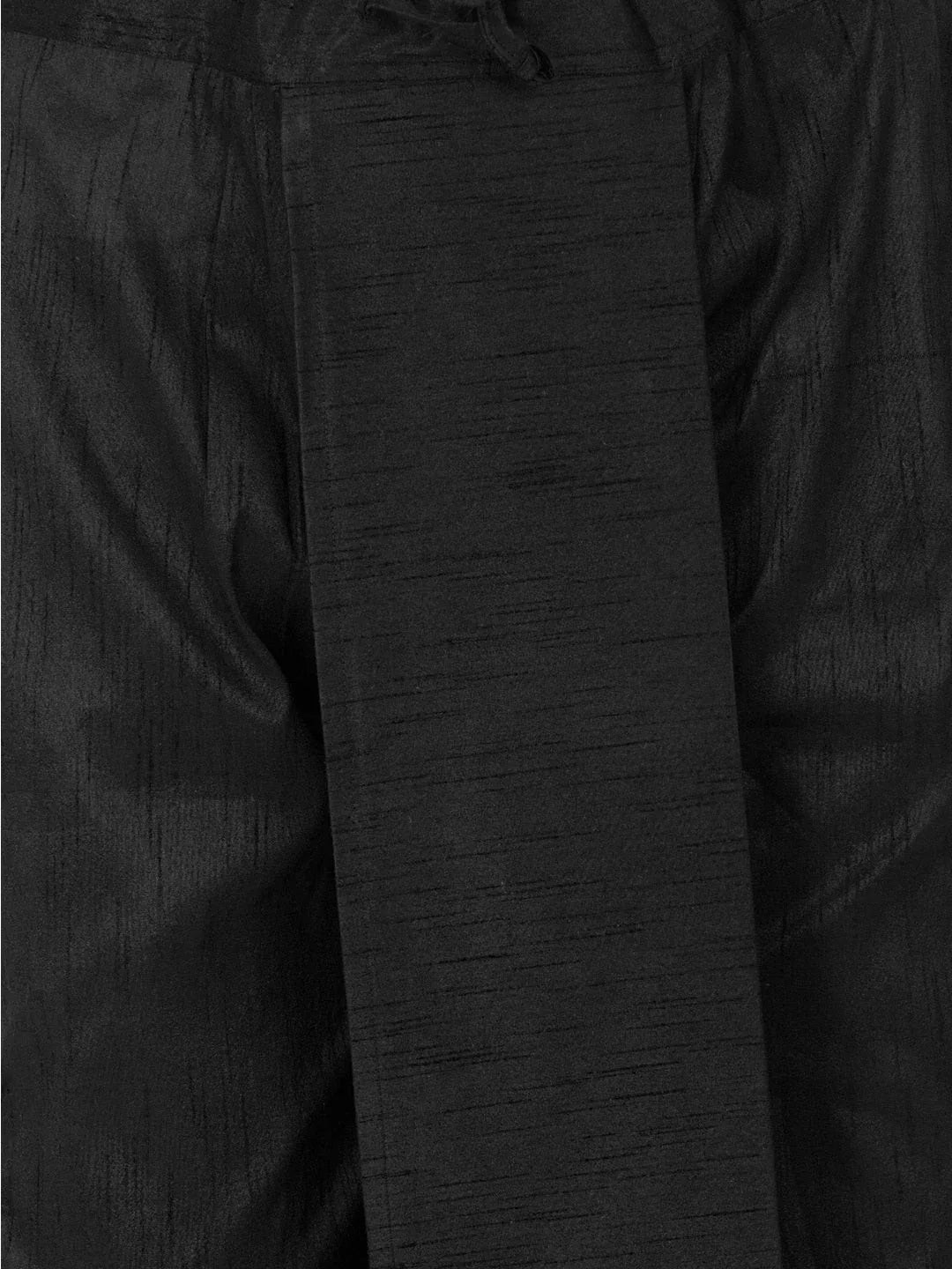 Men's Black Cotton Silk Blend Dhoti
