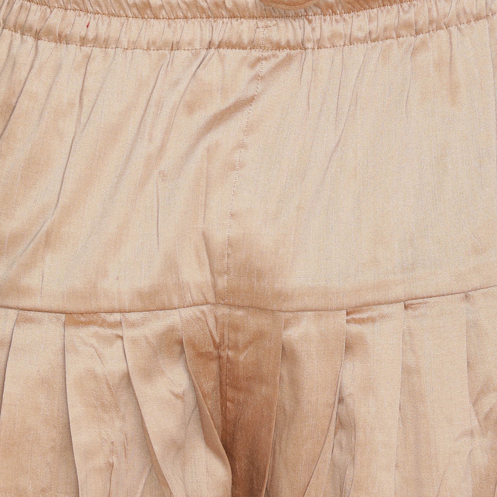 VASTRAMAY Men's Maroon Jute Cotton Blend Sherwani Set