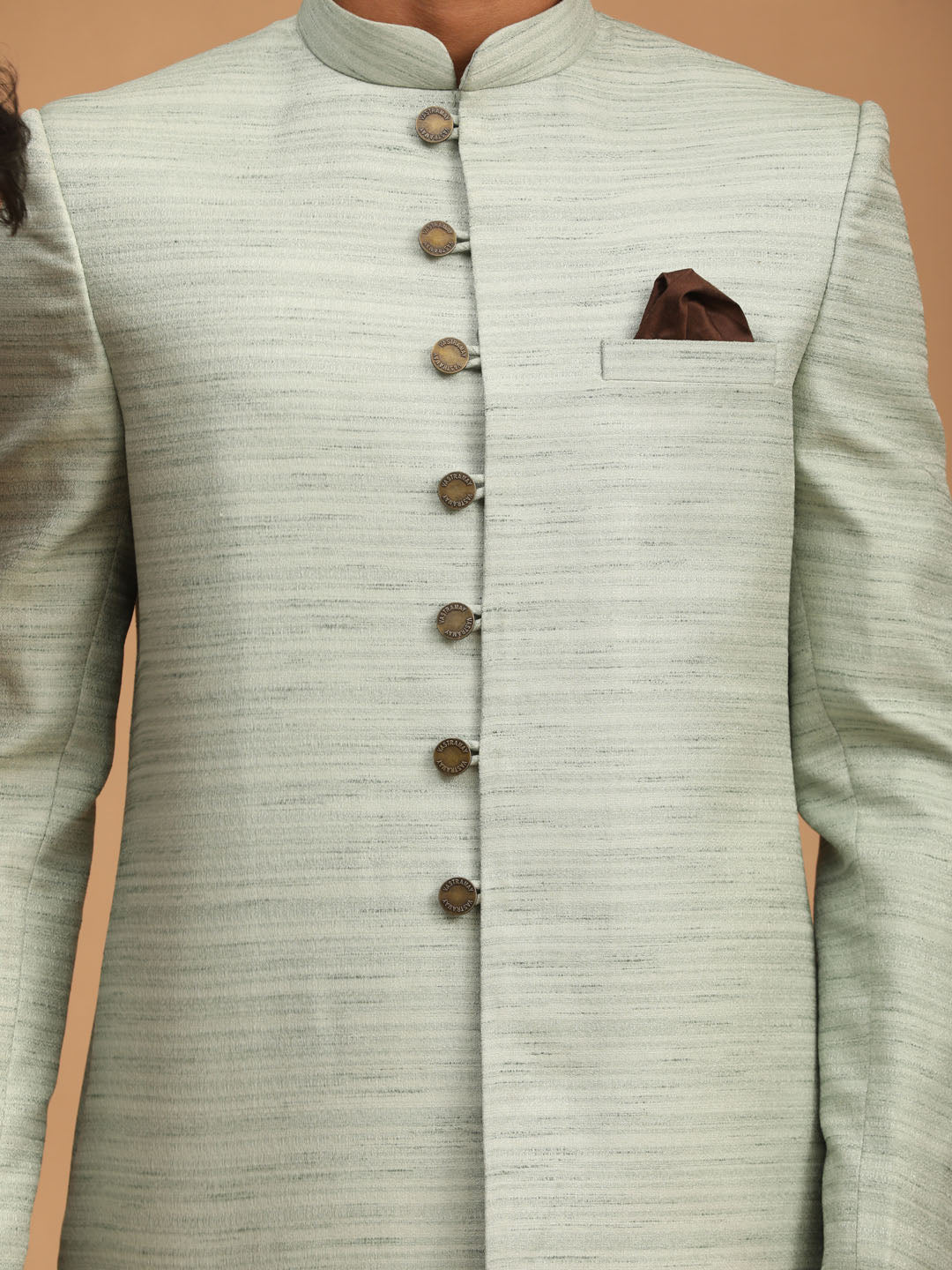 Men's Mint Green Sherwani Set