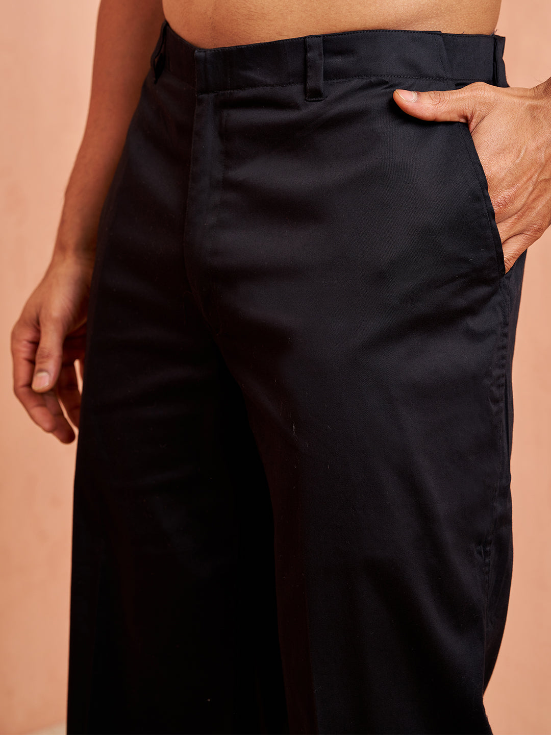 Mens Black Velvet Sherwani with Palazzo Set