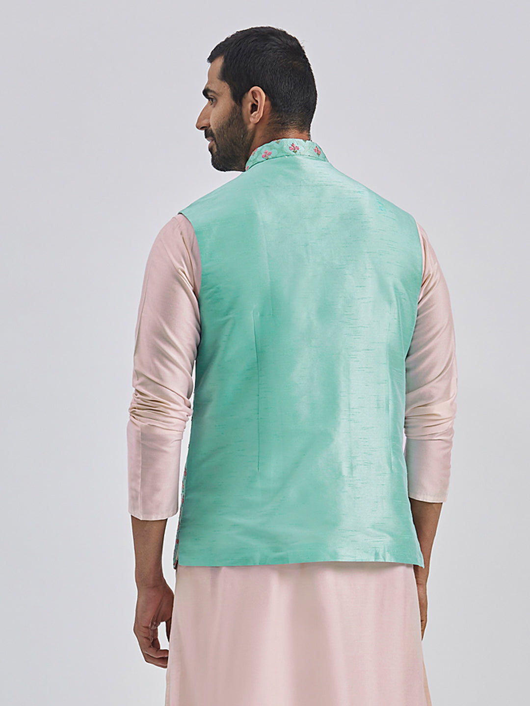 Men's Mint Green - Nehru Jacket