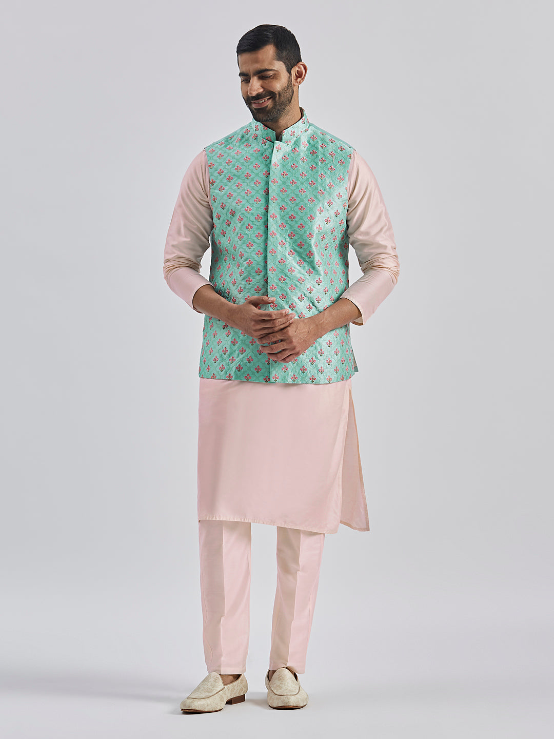 Men's Mint Green - Nehru Jacket