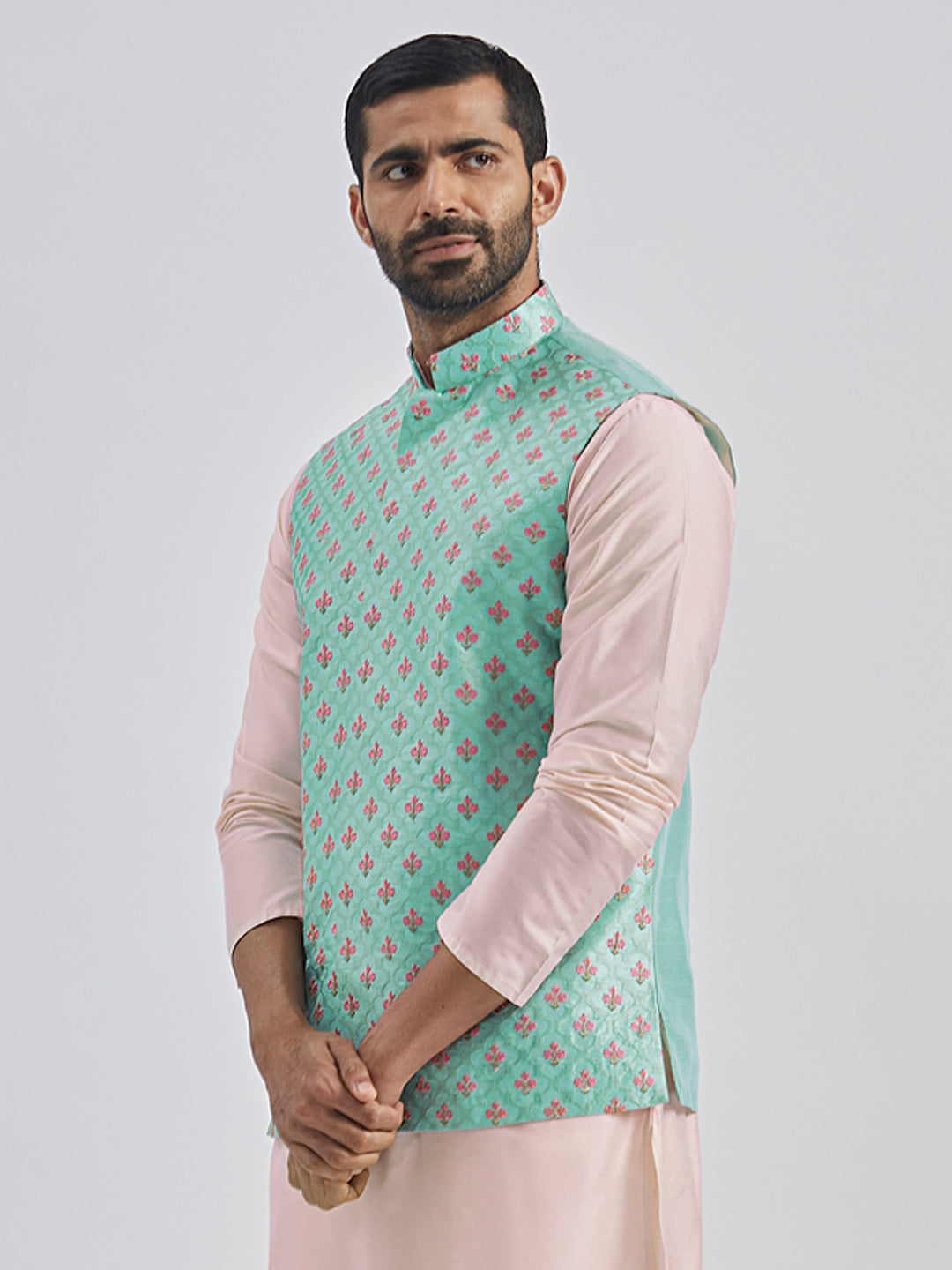 Men's Mint Green - Nehru Jacket
