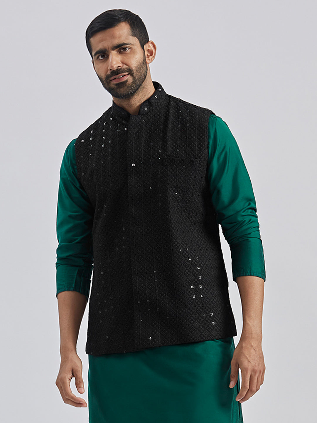 Men's Black - Nehru Jacket
