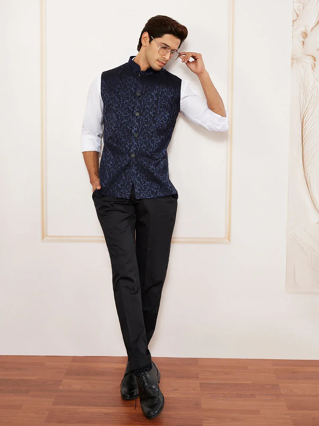 Men's Navy Blue - Nehru Jacket