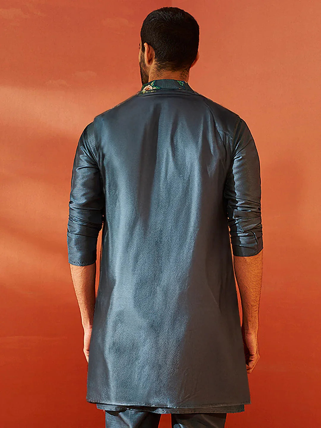 Men’S Grey Nehru Jacket