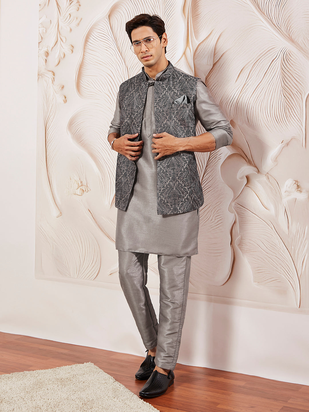 Men's Gray - Nehru Jacket