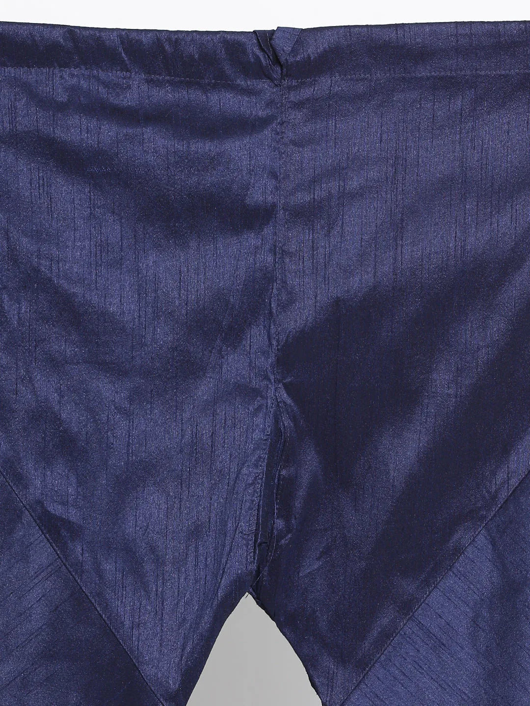 VASTRAMAY Men's Blue Zari Weaved Kurta Pyjama Set