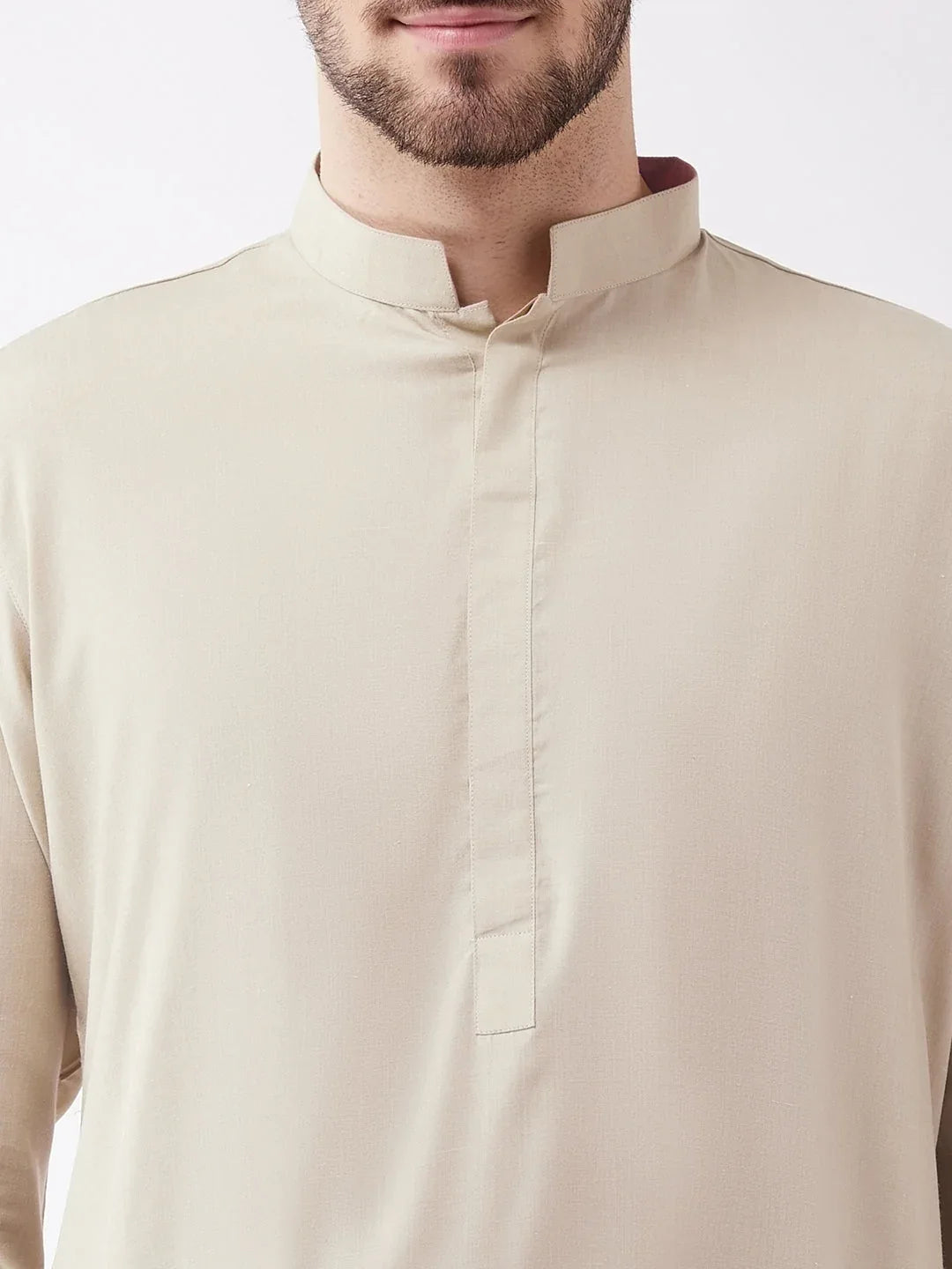 VASTRAMAY Men's Green Cotton Blend Kurta and Pyjama Set