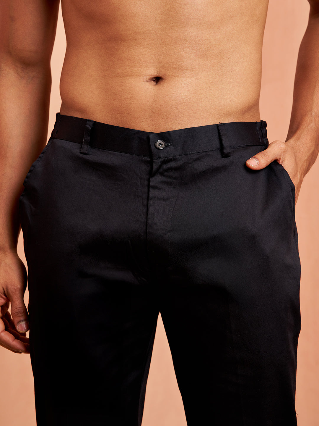 Men's Black Viscose Kurta Pyjama Dupatta Set