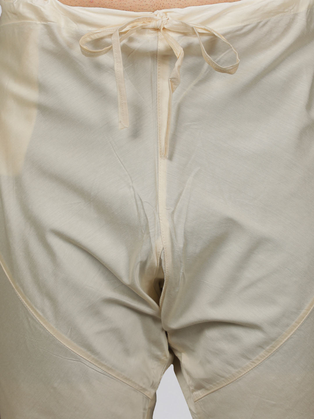 Men's Cream Viscose Kurta, Pant And Dupatta Set