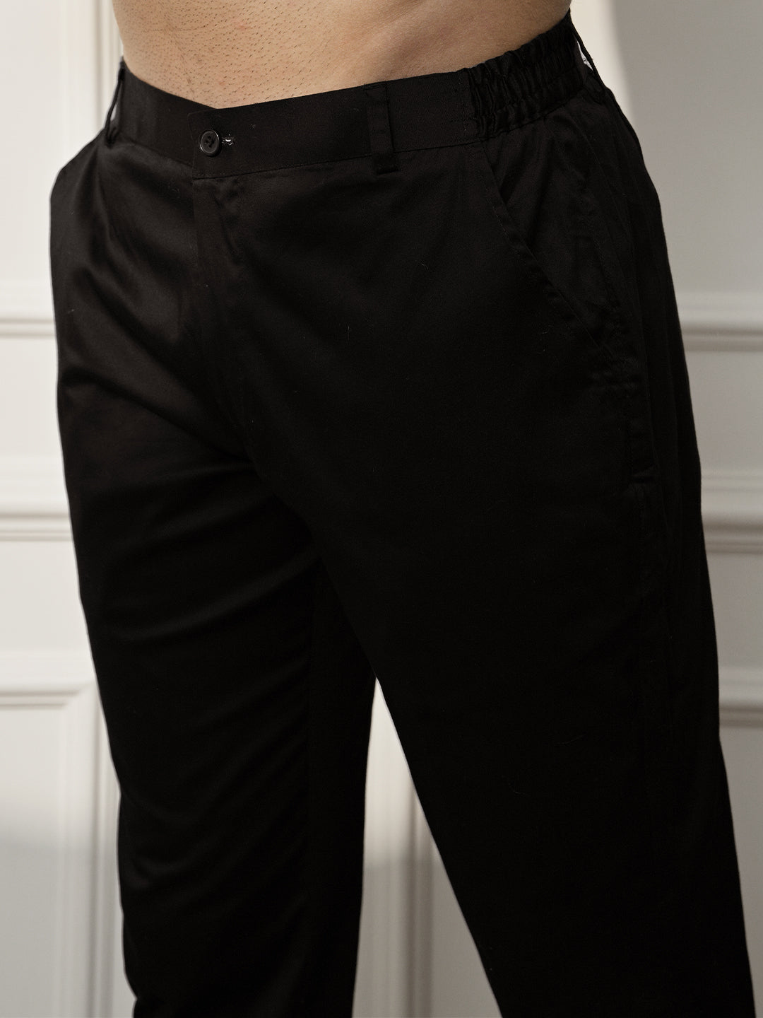 Men Black Embroidered Kurta With Pyjama & Dupatta