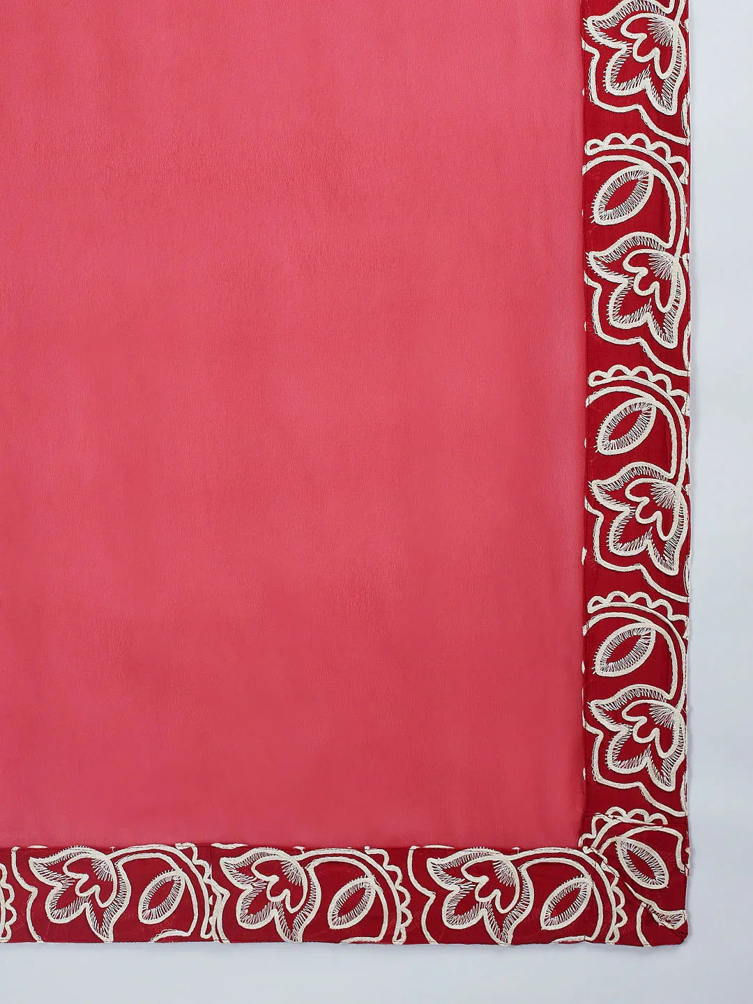 Men's Maroon Georgette Kurta Pyjama And Dupatta Set