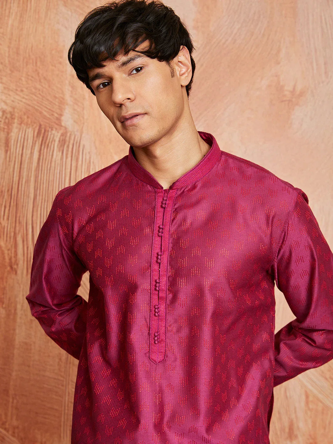 Men's Falsa Silk Blend Kurta And Pyjama Set