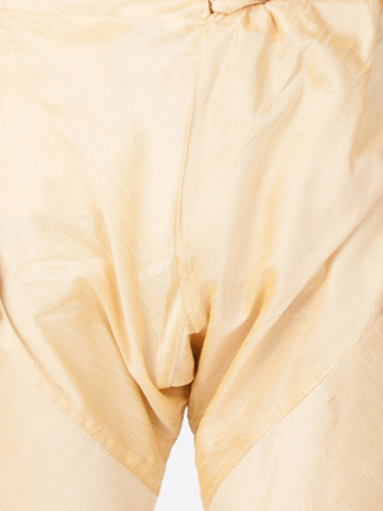 VM BY Men's Maroon Cotton Silk Blend Kurta and Pyjama Set