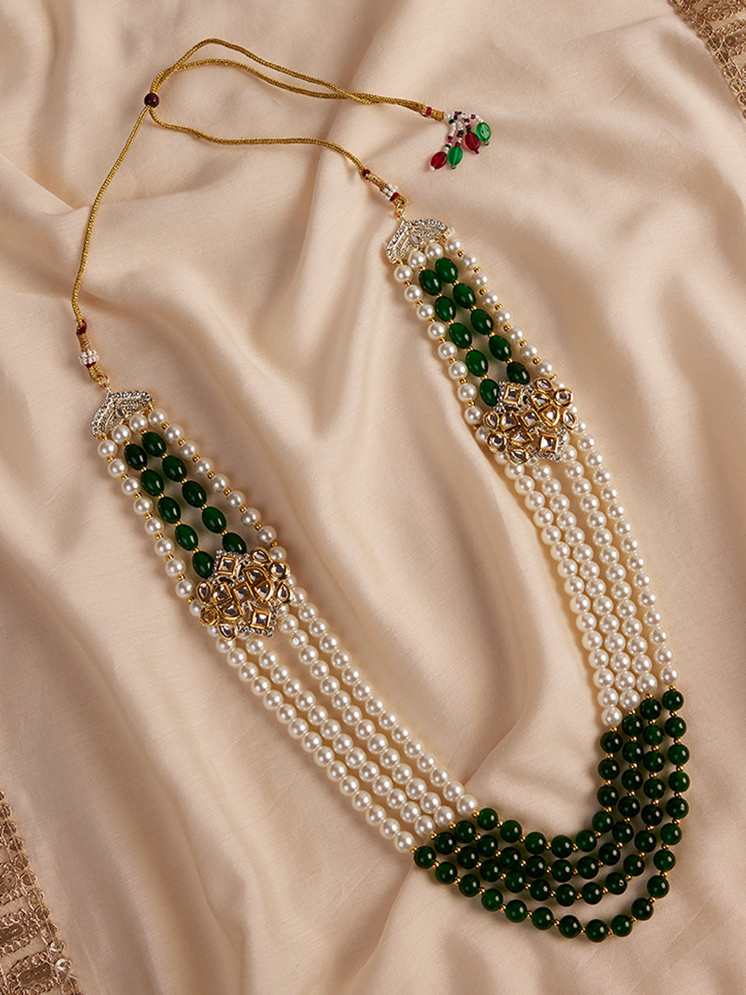 Men's Cream And Green - Mala