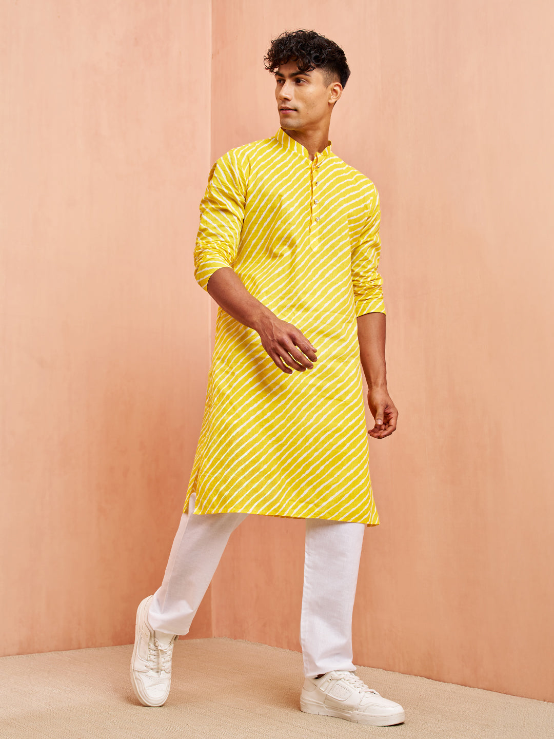 Men's White Cotton Pyjama