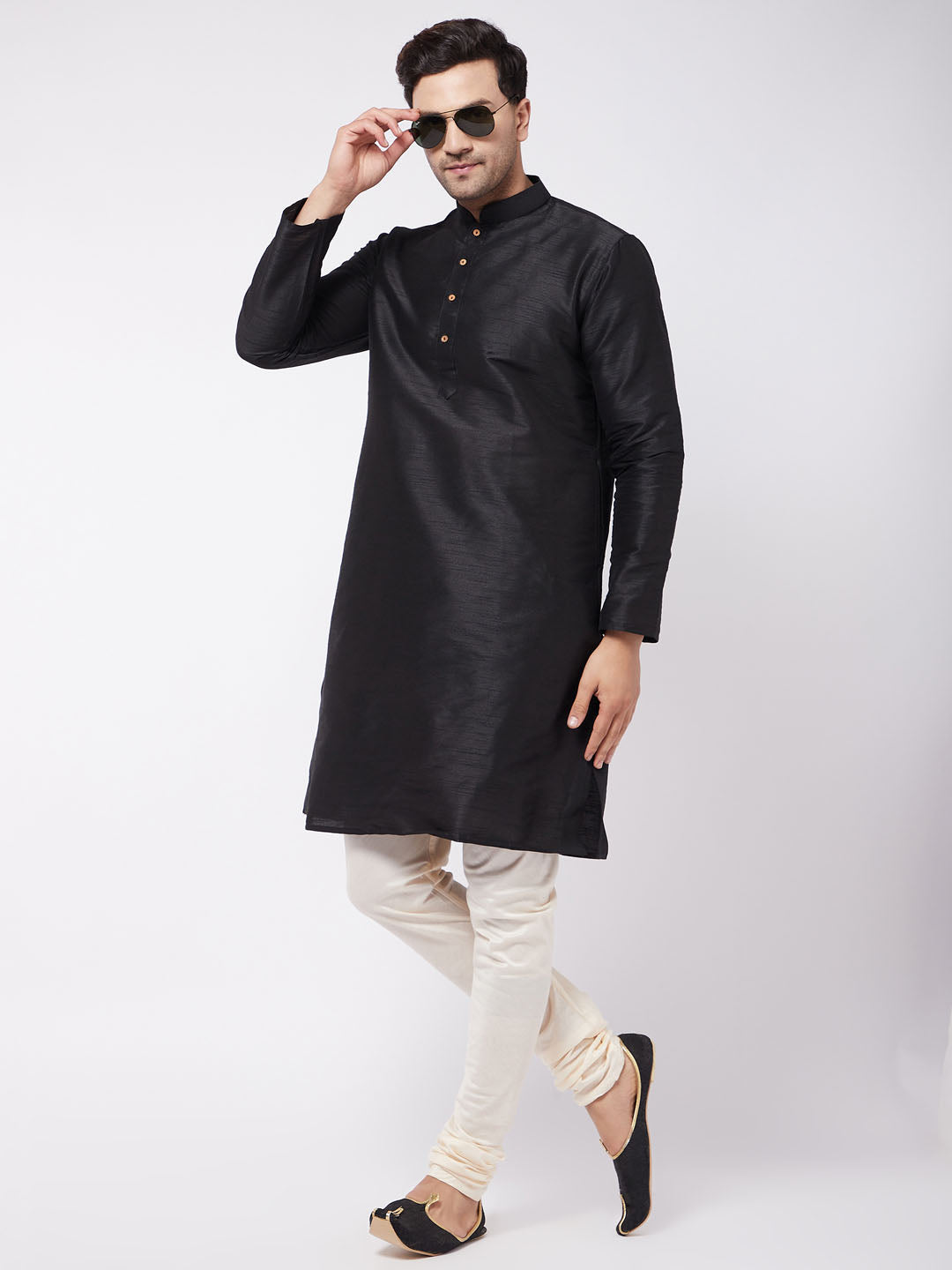 Men's Cream Viscose Pyjama