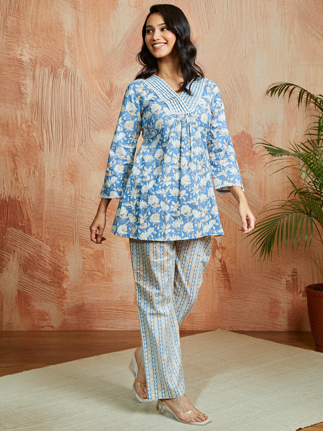 Women's Aqua Co Ords Set - qivii