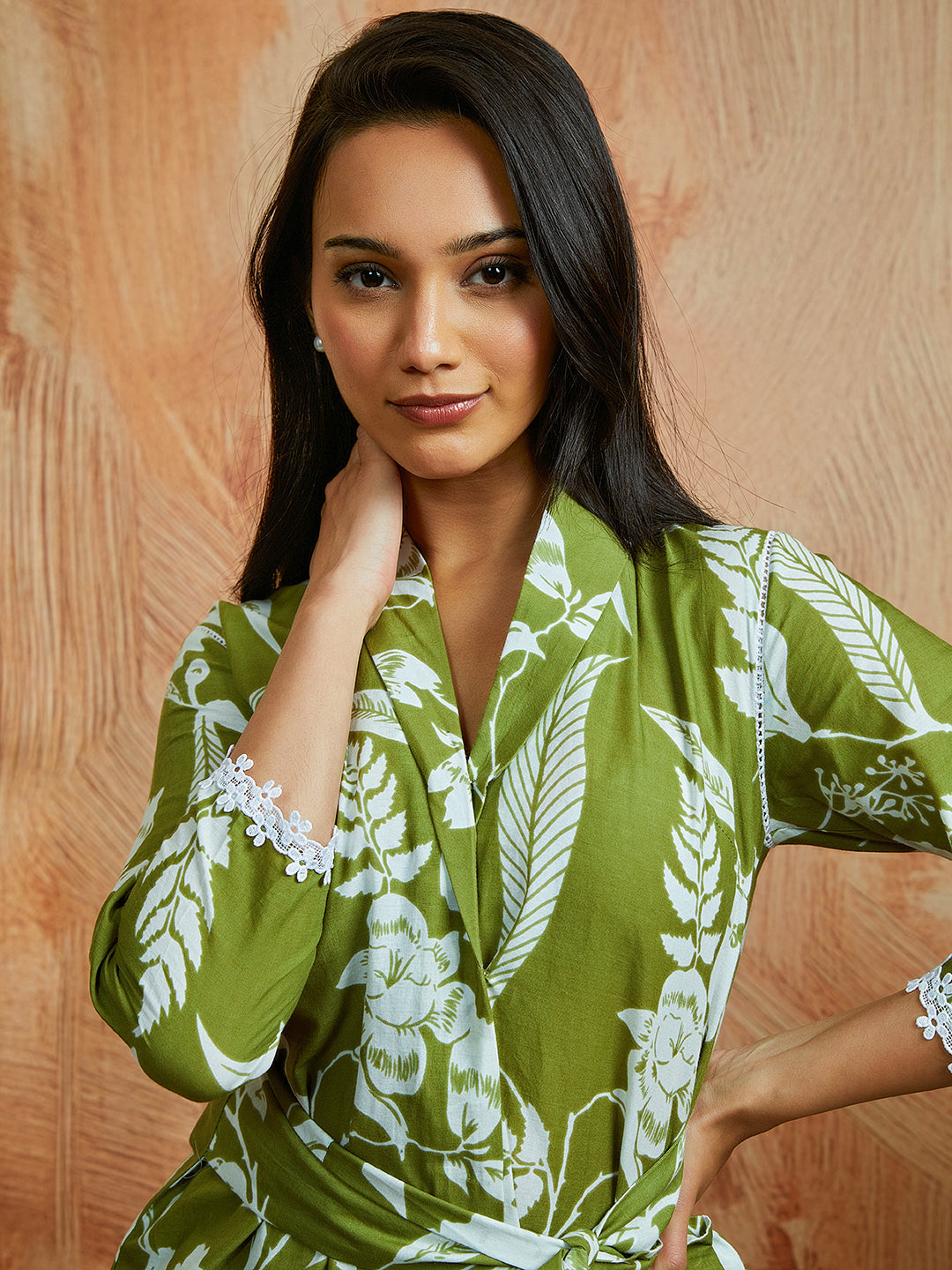 Women's Green Co Ords Set - qivii