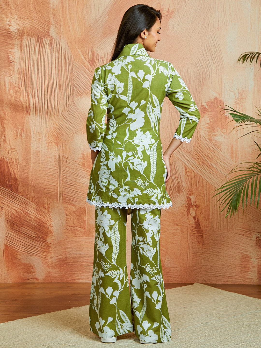 Women's Green Co Ords Set - qivii