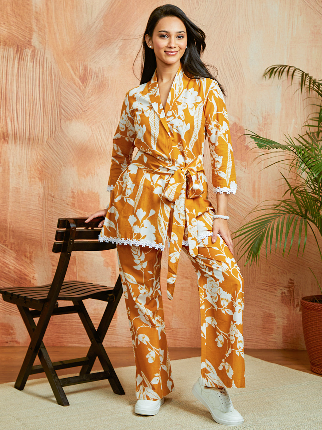 Women's Mustard Co Ords Set - qivii