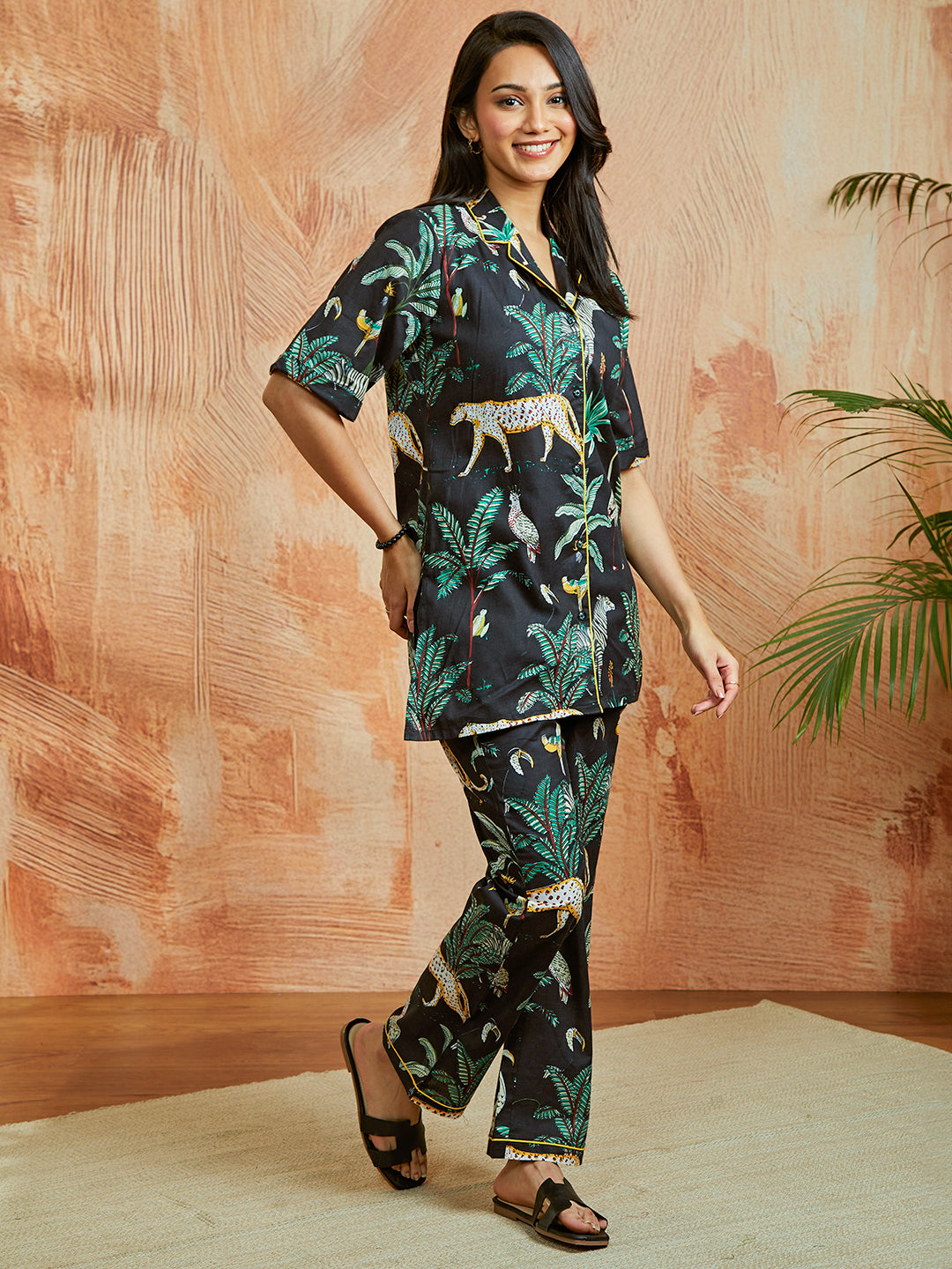 Women's Black Co Ords Set - qivii