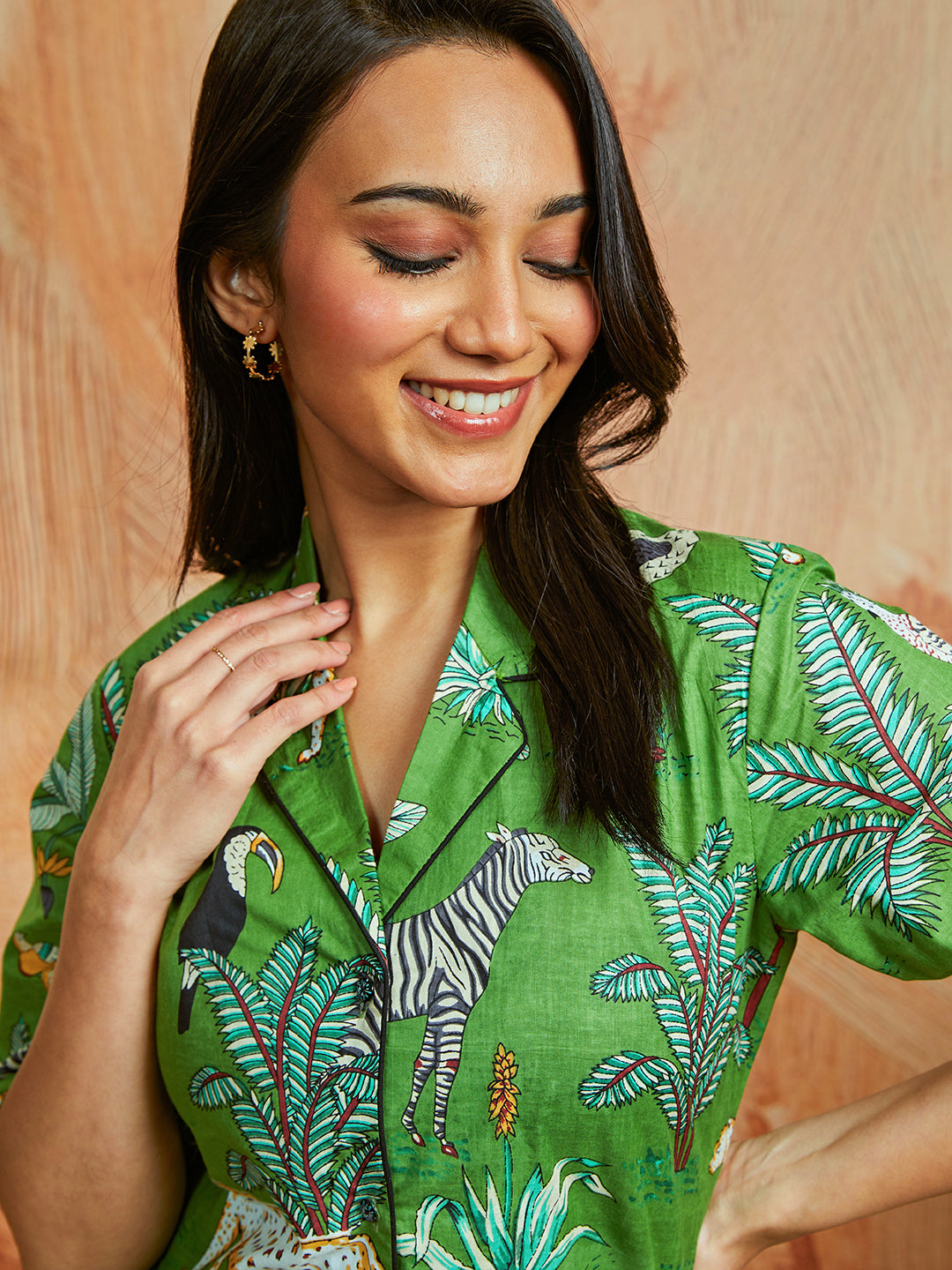 Women's Green Co Ords Set - qivii