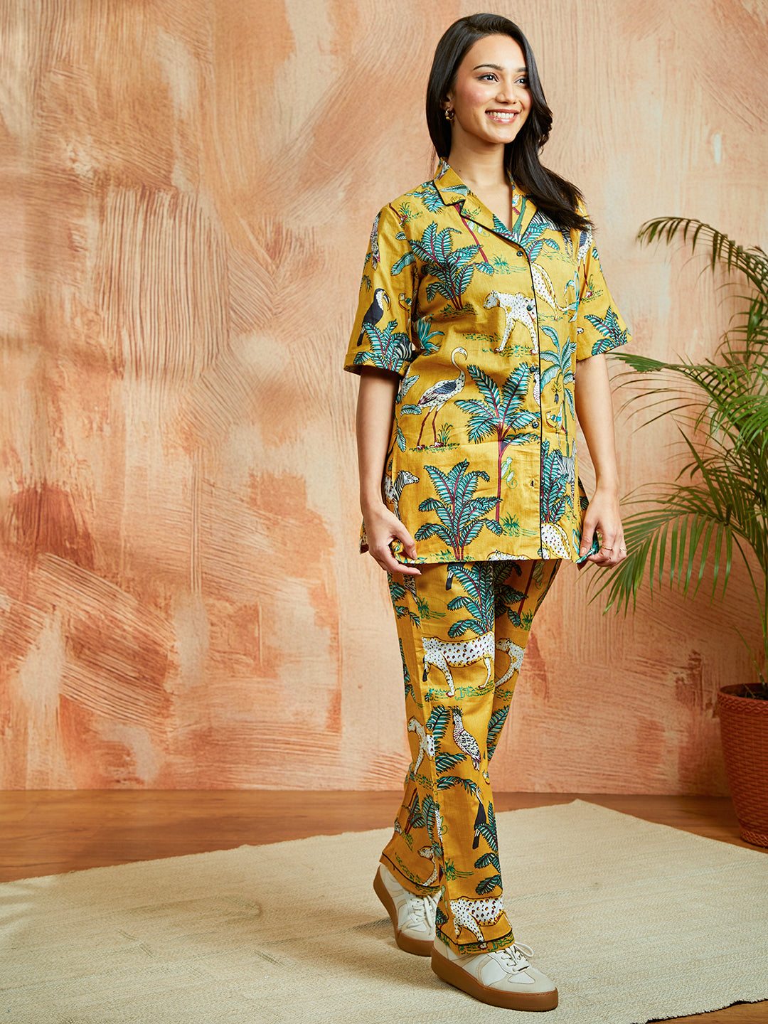 Women's Mustard Co Ords Set - qivii