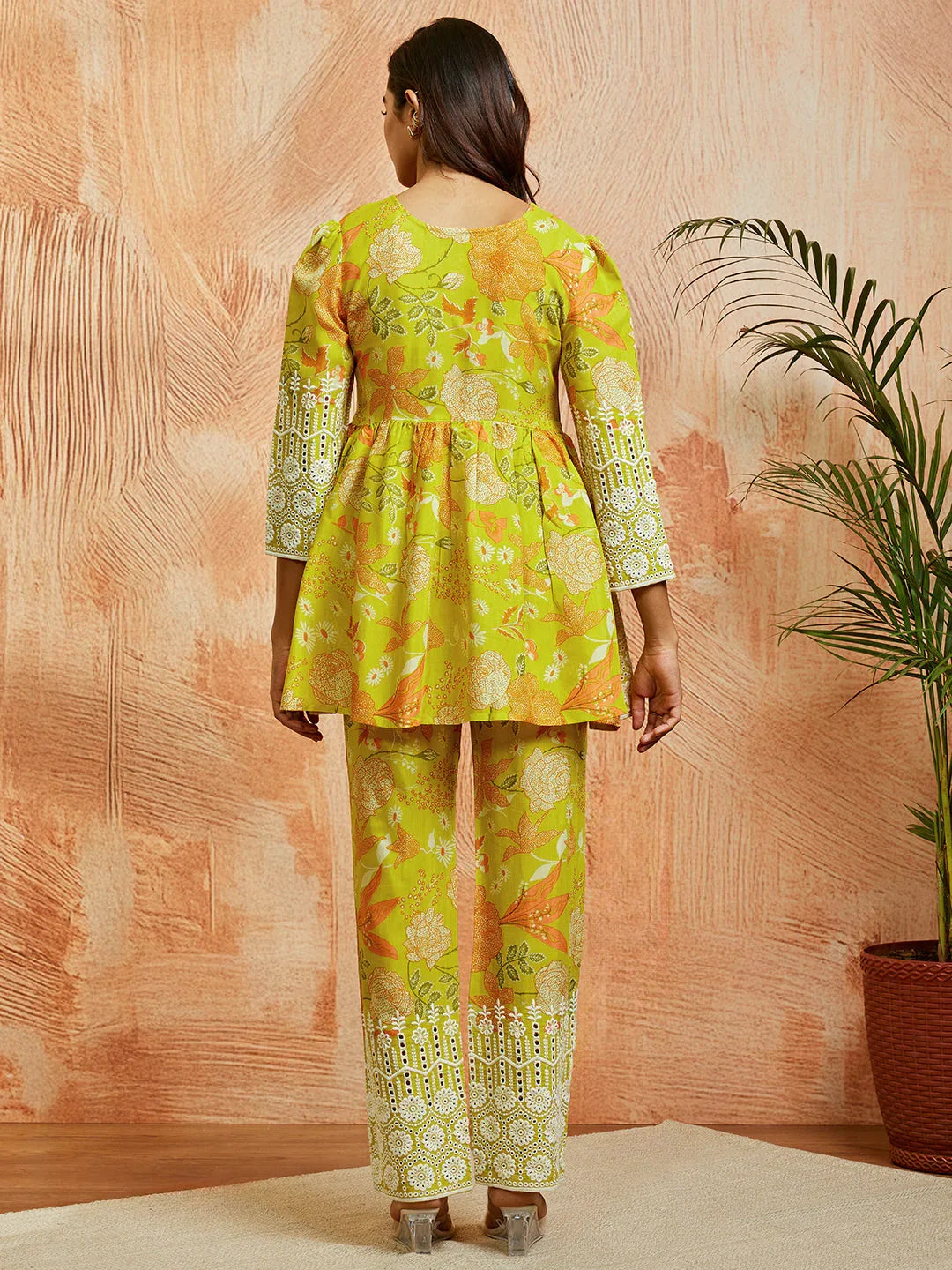 Women's Pista Green Co Ords Set