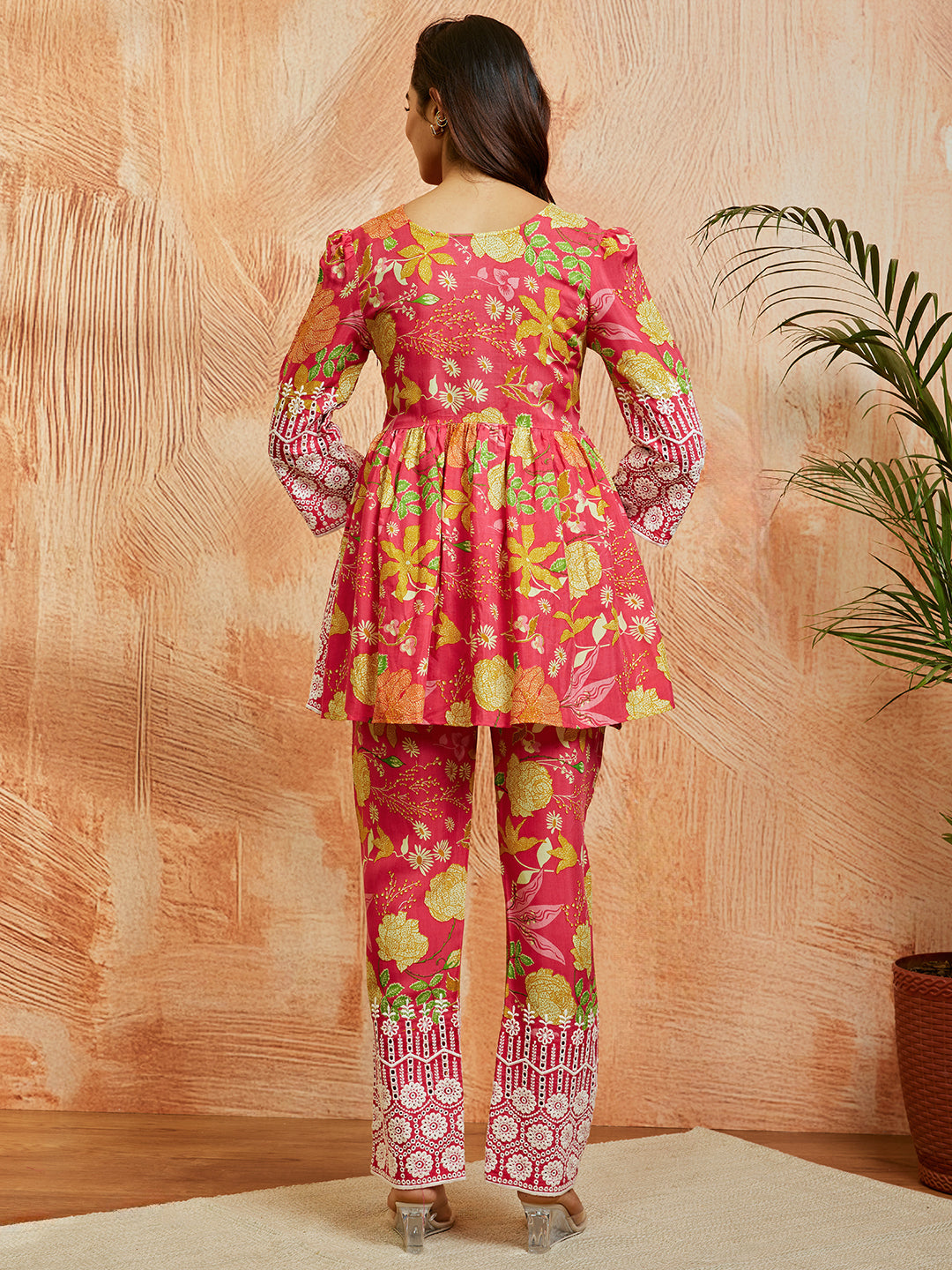 Women's Pink Co Ords Set - qivii