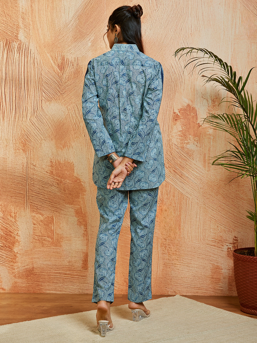 Women's Blue Co Ords Set - qivii