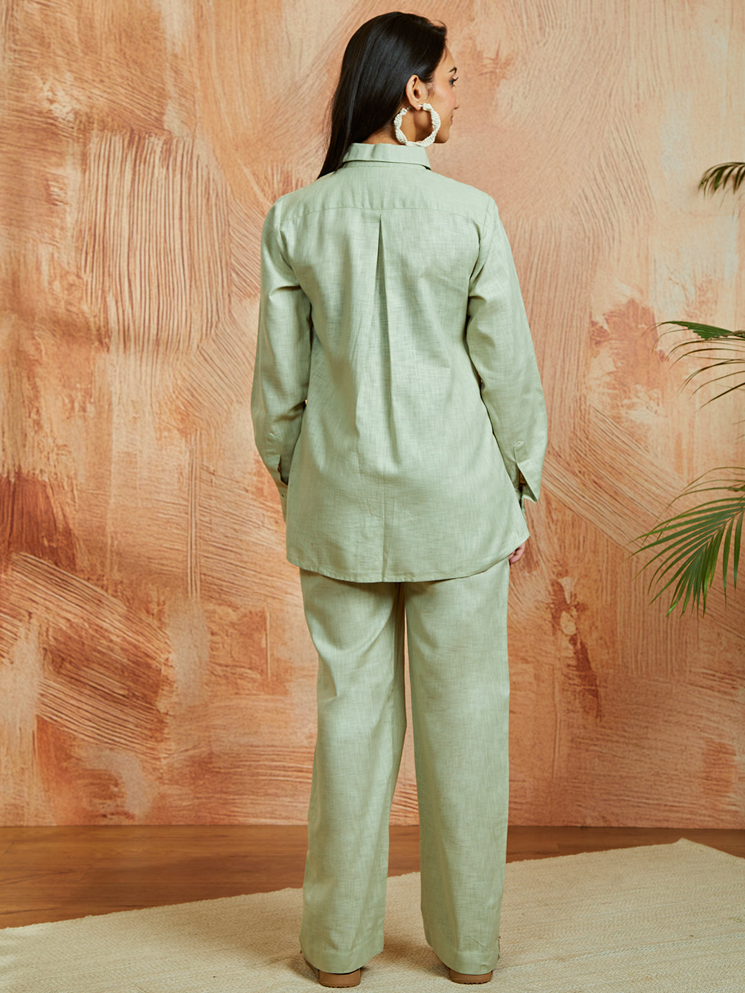 Women's Pista Green Co Ords Set