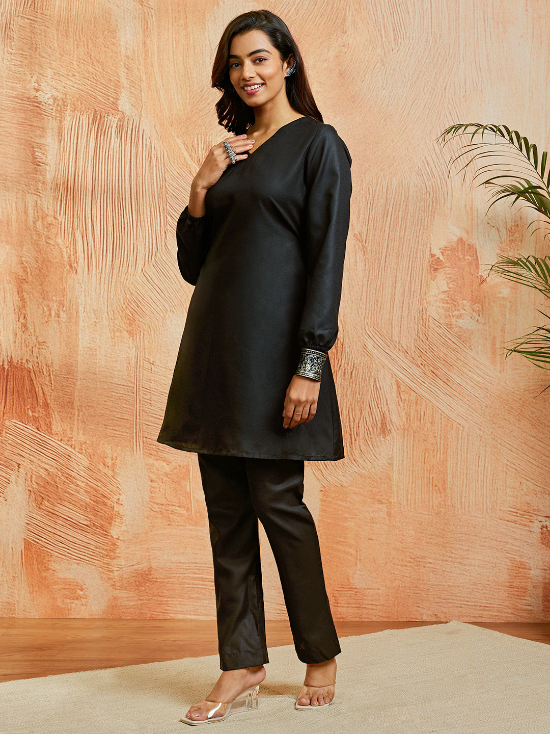 Women's Black Co Ords Set