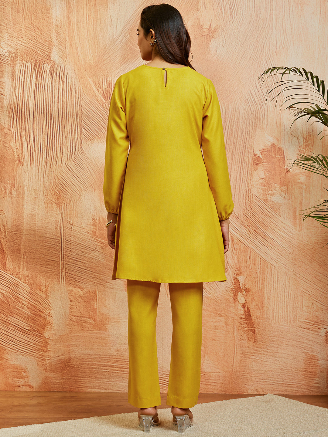 Women's Mustard Co Ords Set - qivii