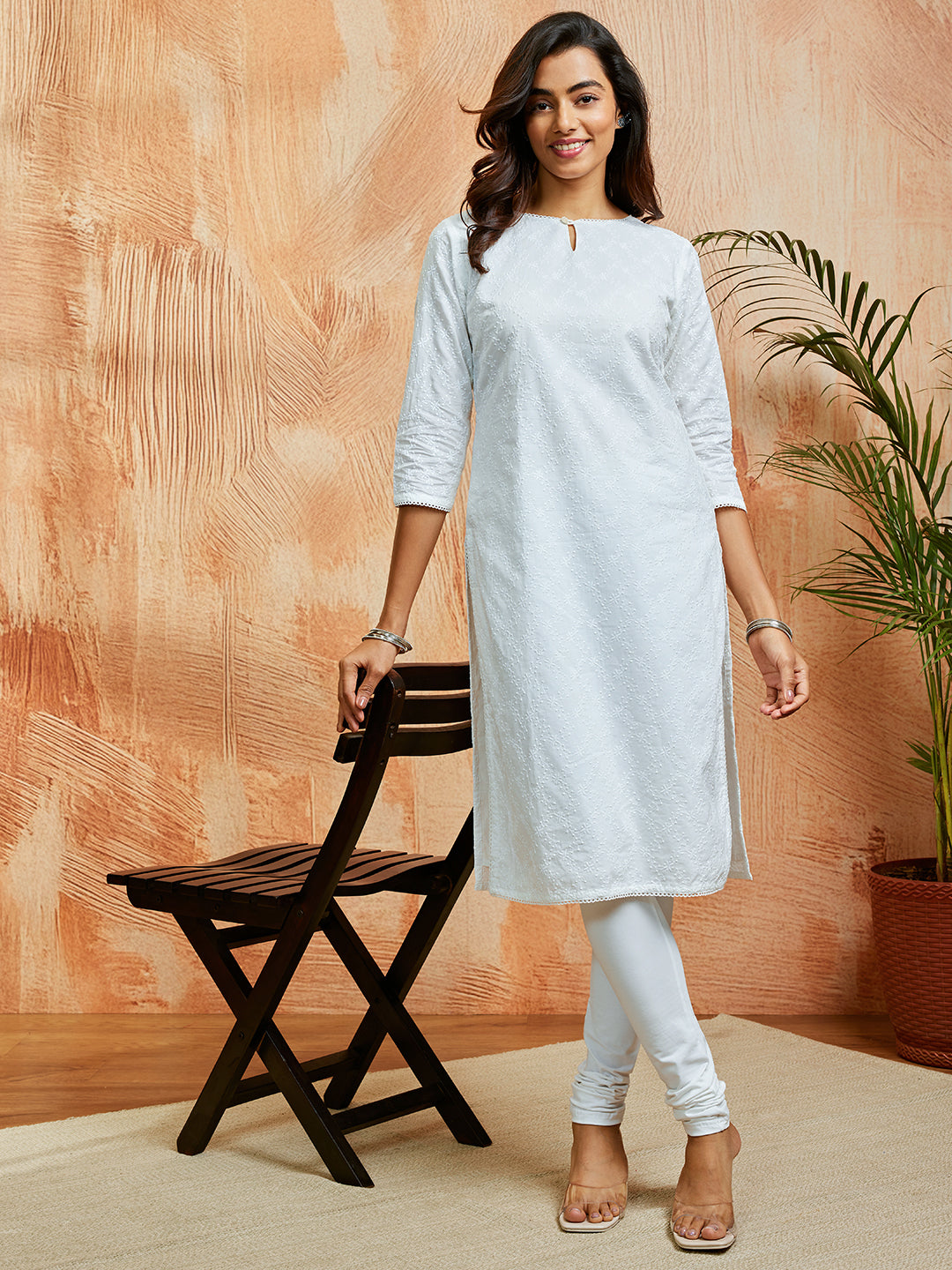 Women's White Only Kurta