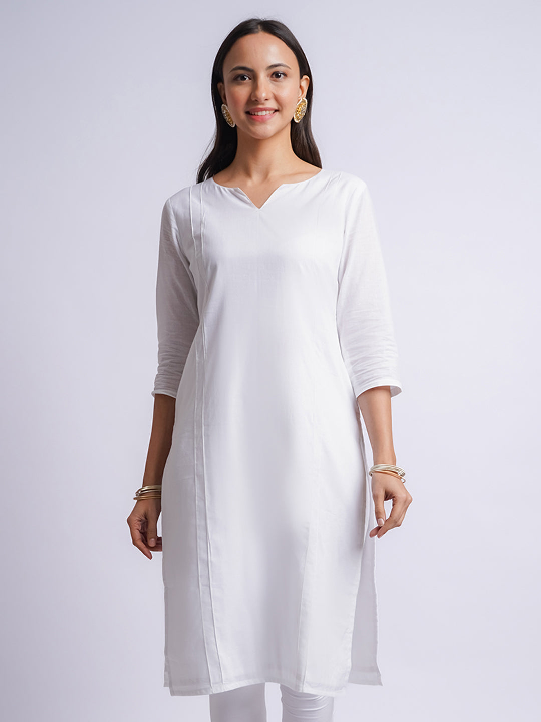 Women's White Only Kurta
