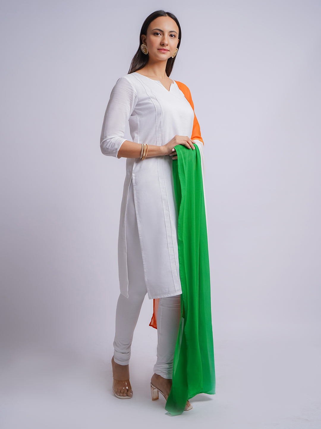 Women's White Kurta Set