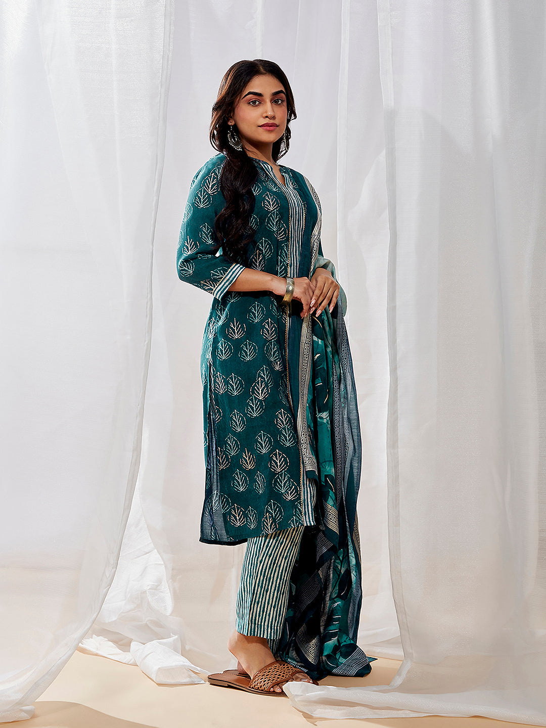 Women's Green Kurta Set