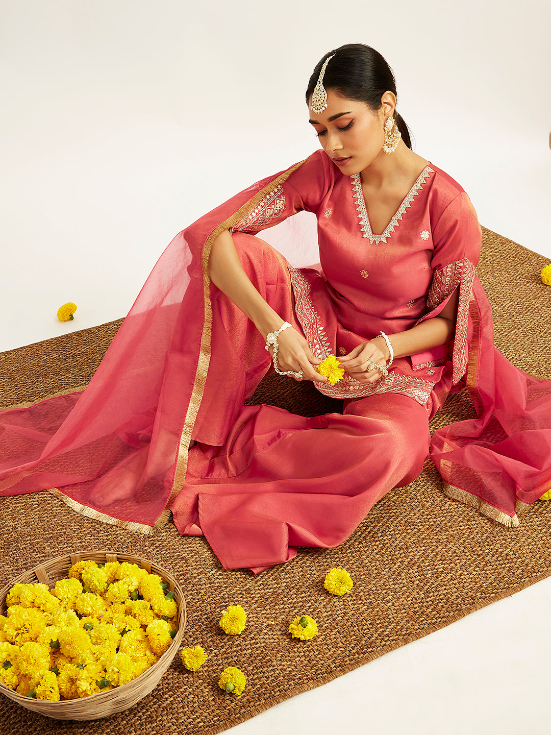 VASTRAMAY Women's Sharara Set - qivii