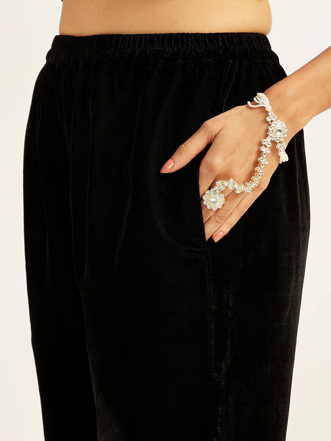 Women's Black Kurta Set