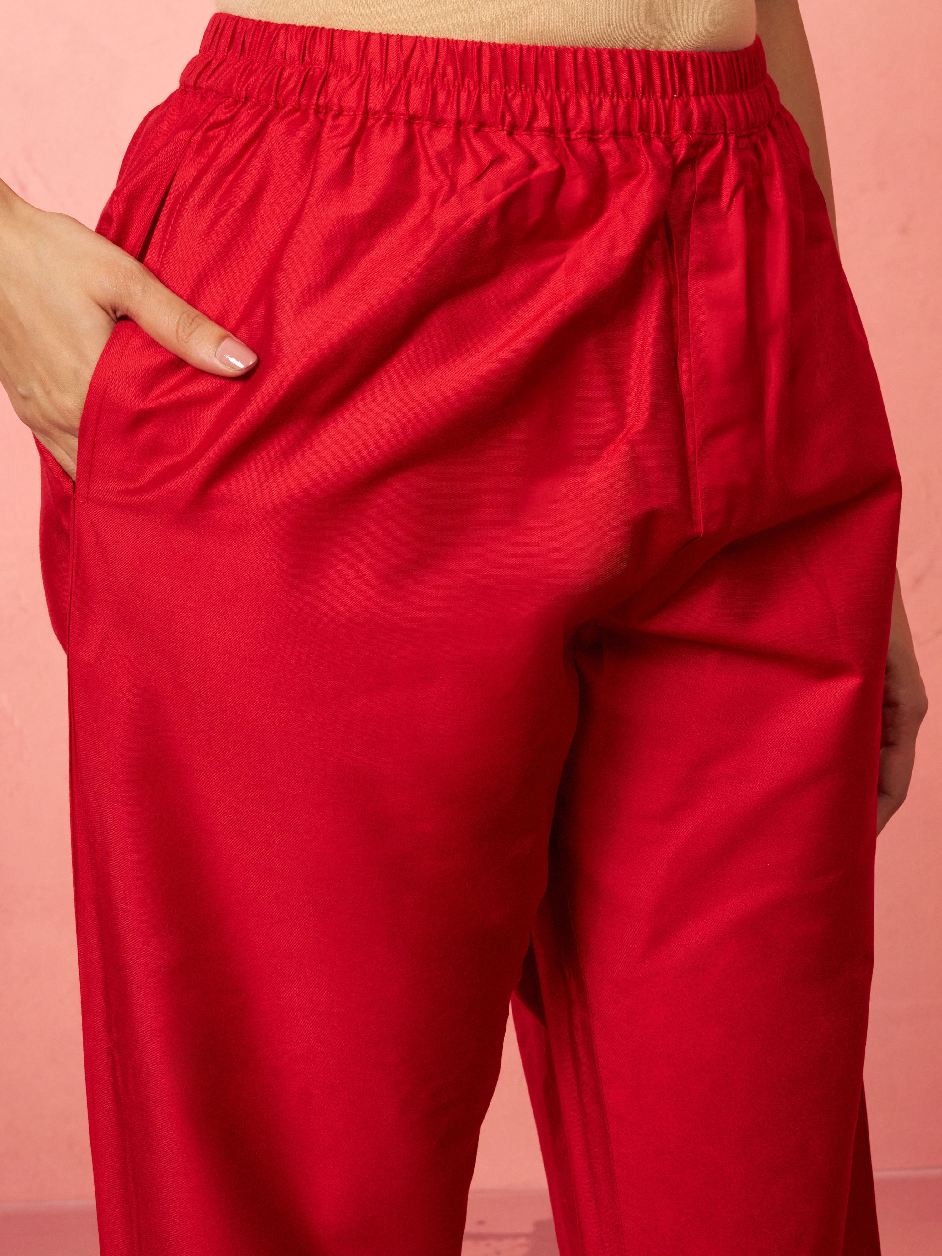 Women's Orange Muslin Bandhani Kurta Set with Straight Pants & Dupatta