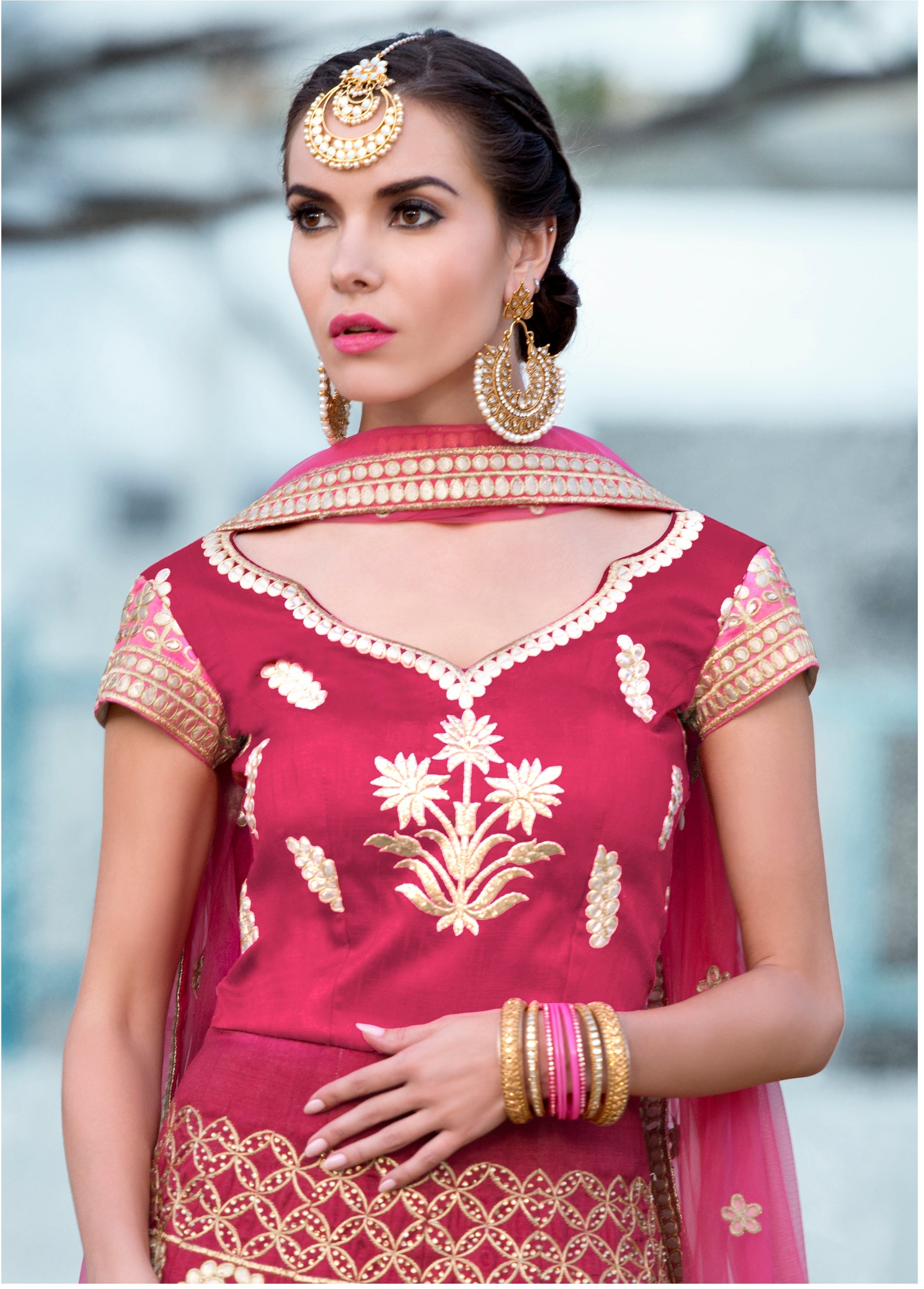 Regal Beauty: Adorn Yourself in Gota Patti Lehenga - qivii