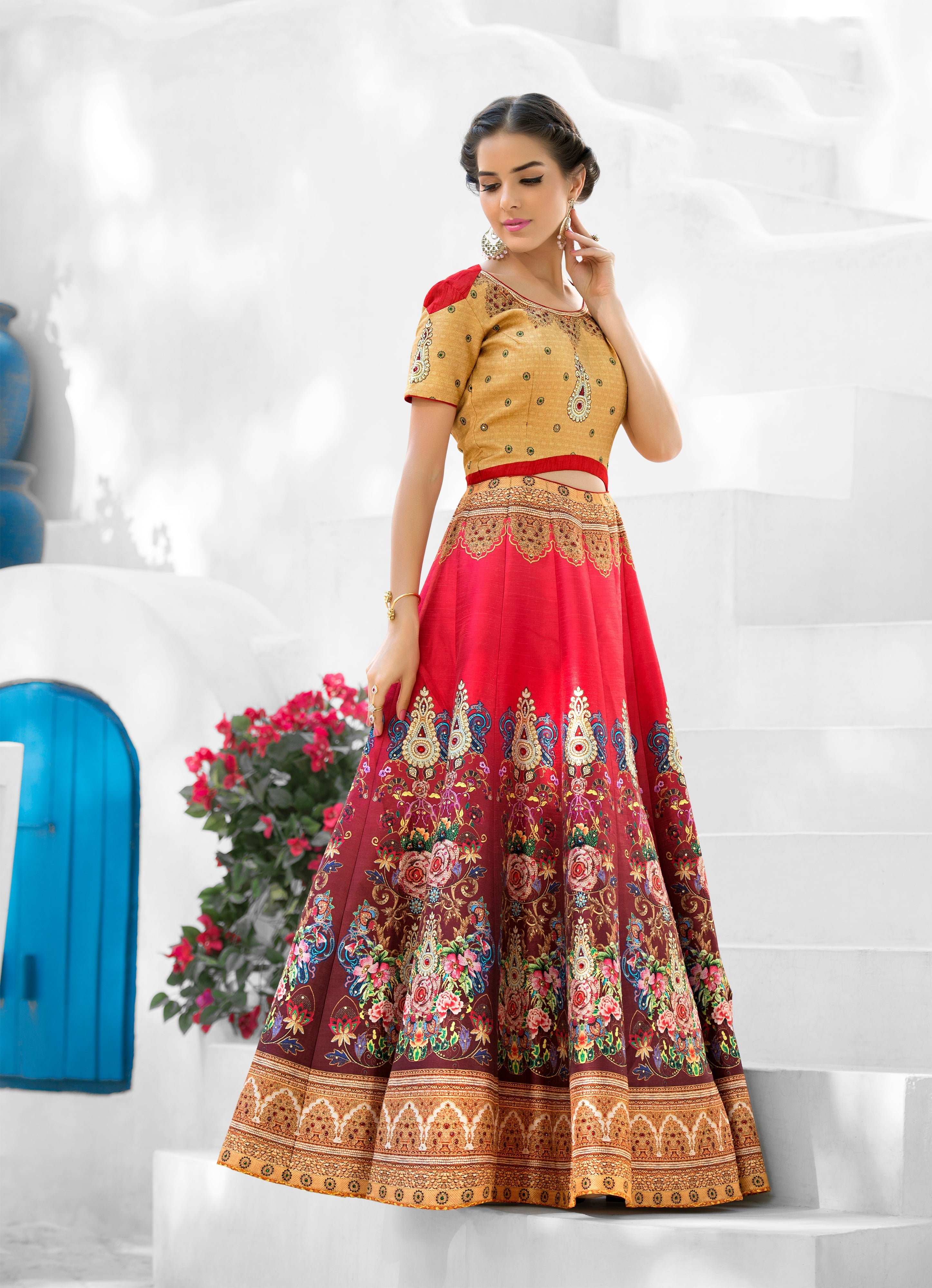 Organic Opulence: A Tussar Silk Gown with Ethereal Beauty - qivii