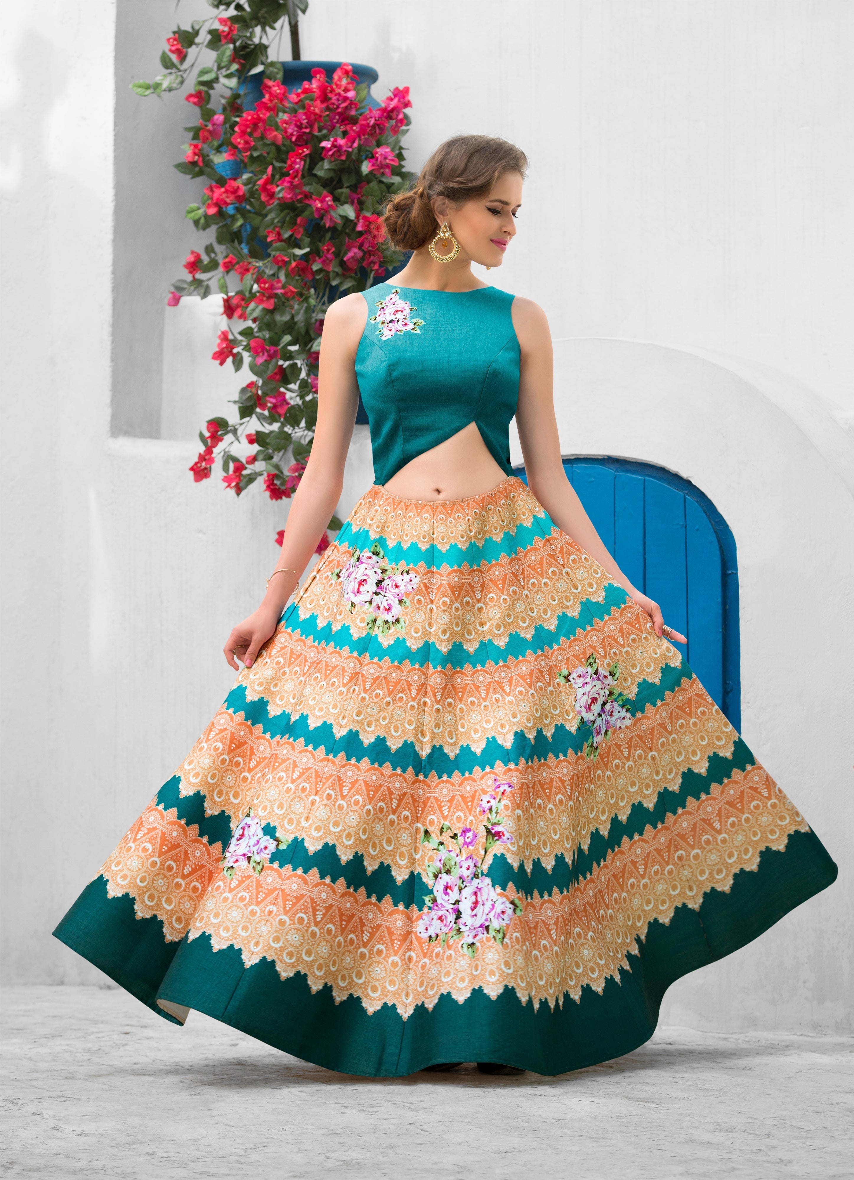 Silk Dreams: A Tussar Silk Gown with Ethereal Beauty - qivii