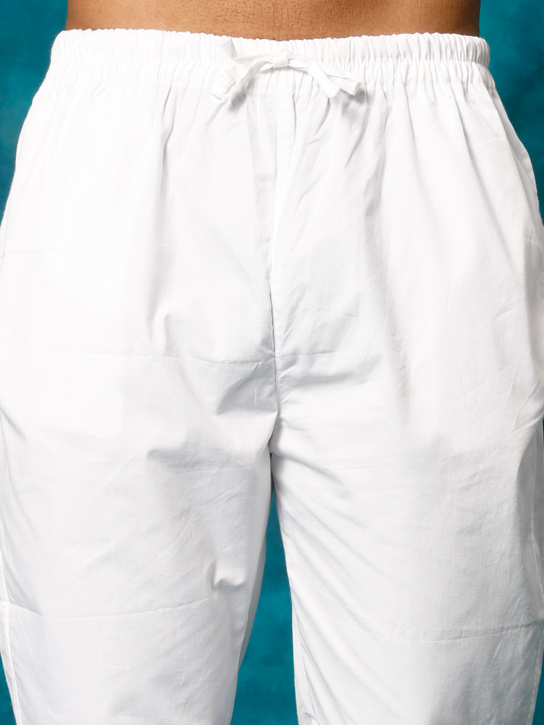 Men's Navy Blue Rayon Schiffli Kurta And Pant Set