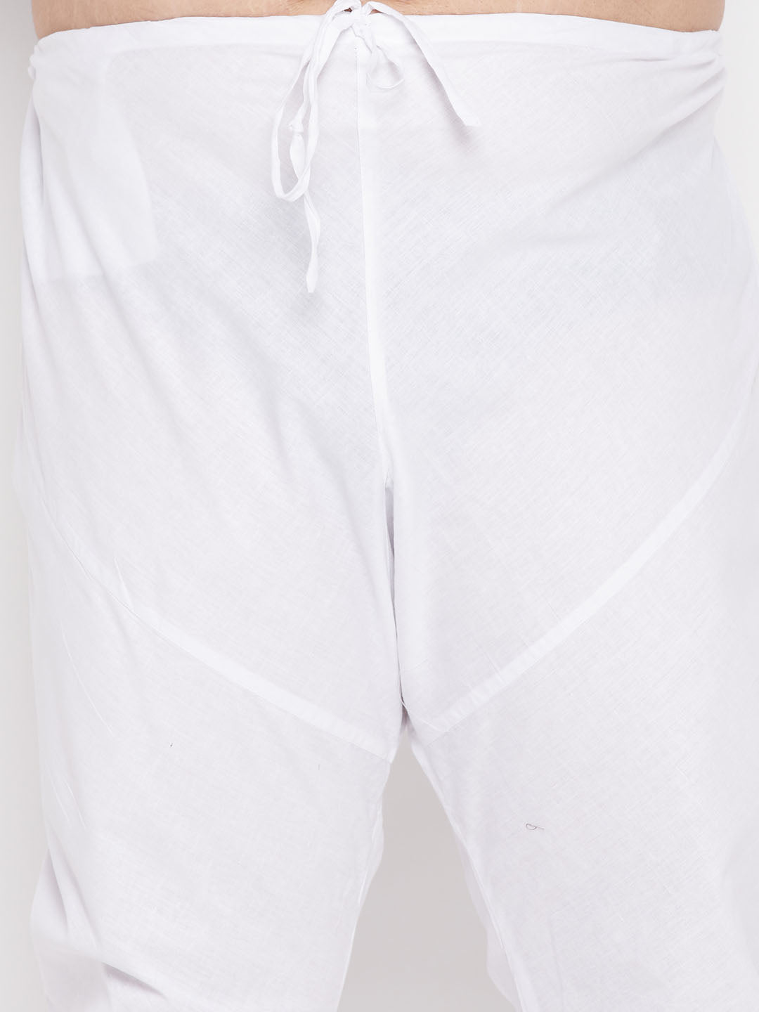 Men's Plus Size Beige Solid Jacket With Purple Solid Kurta And White Pyjama Set