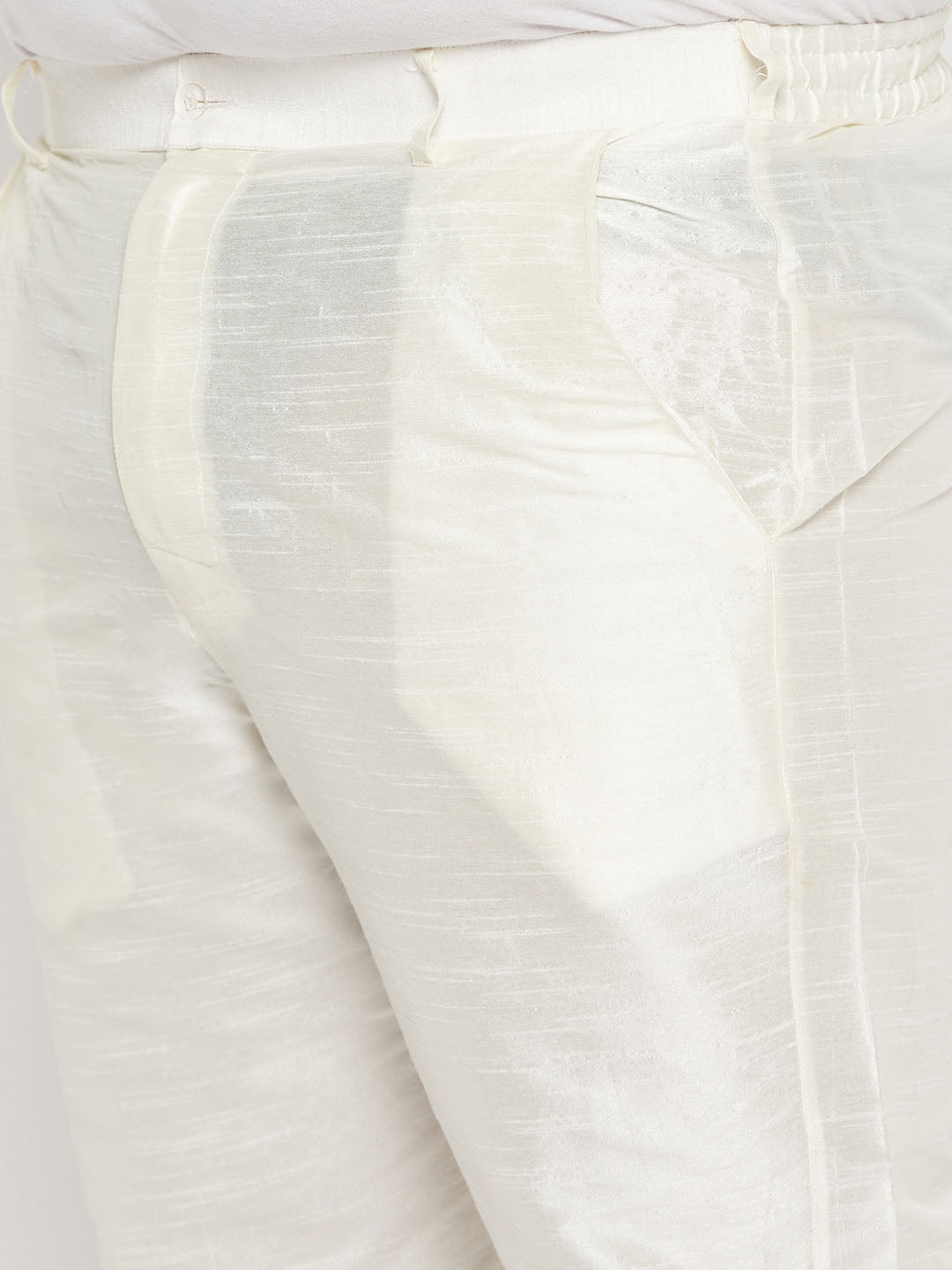 Men's Plus Size Burgundy Silk Blend Kurta Pant Set