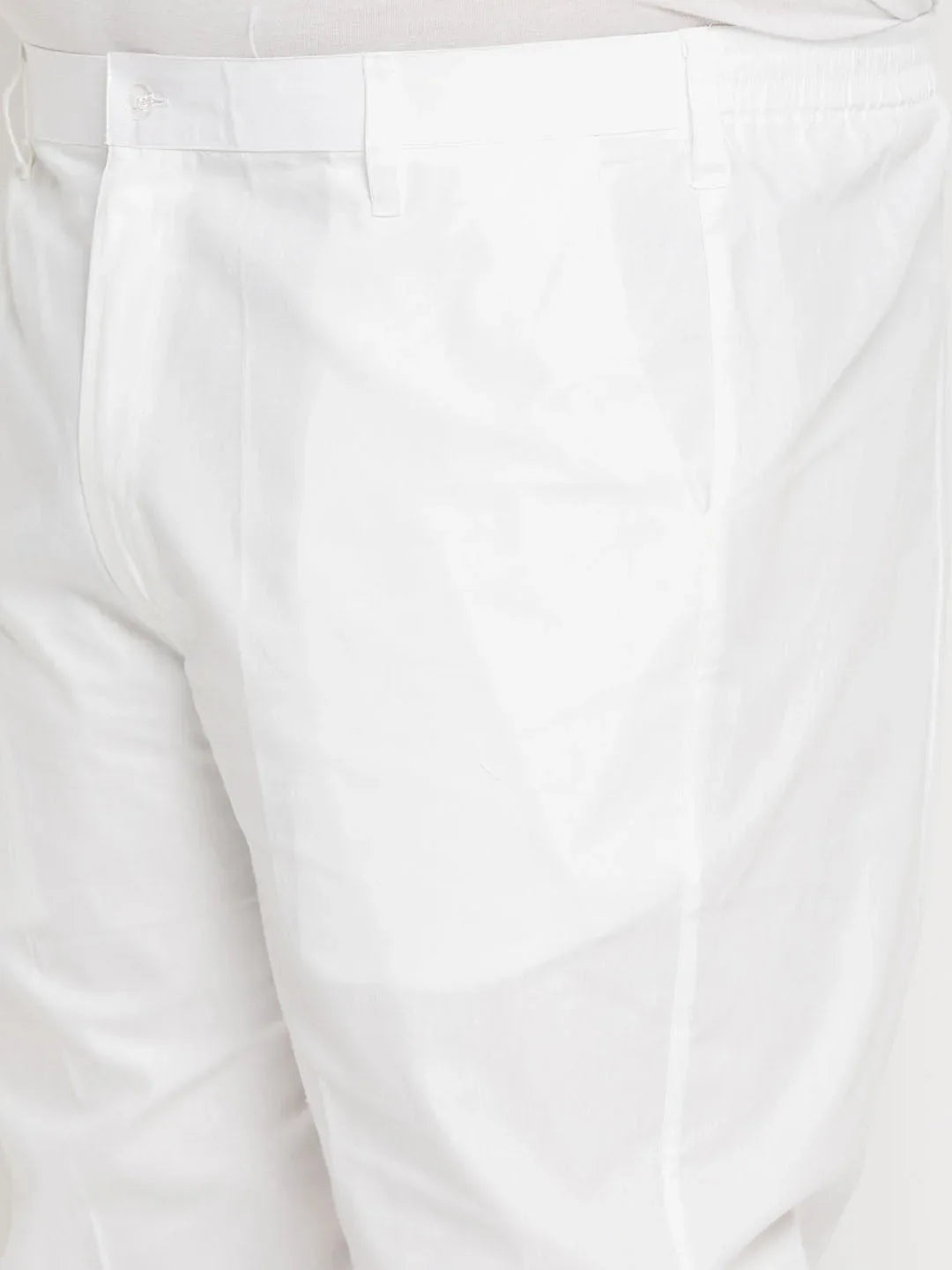 Men's Plus Size Black Cotton Kurta And Cotton Pant Style Pyjama Set